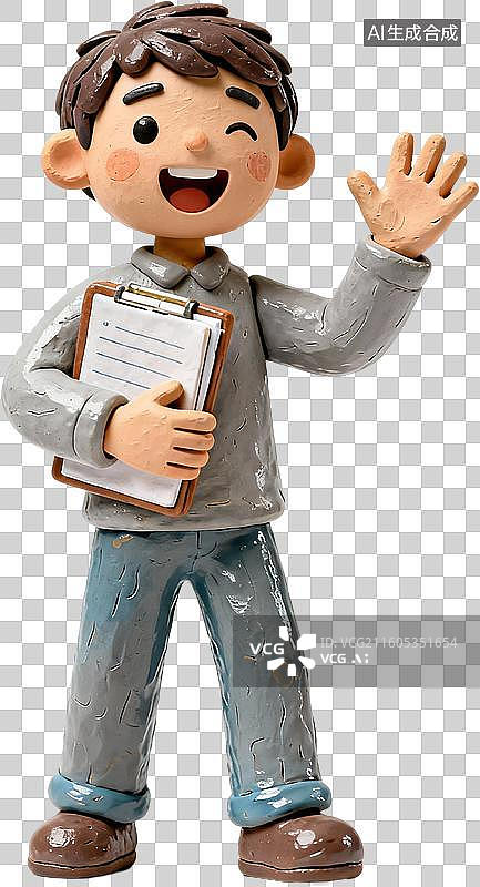 【AI数字艺术】卡通三维图形3D插画风格商务办公招聘面试职场春招校招设计元素免抠图形图片素材