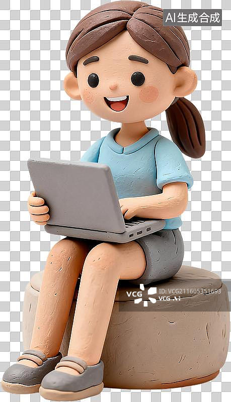 【AI数字艺术】卡通三维图形3D插画风格商务办公招聘面试职场春招校招设计元素免抠图形图片素材