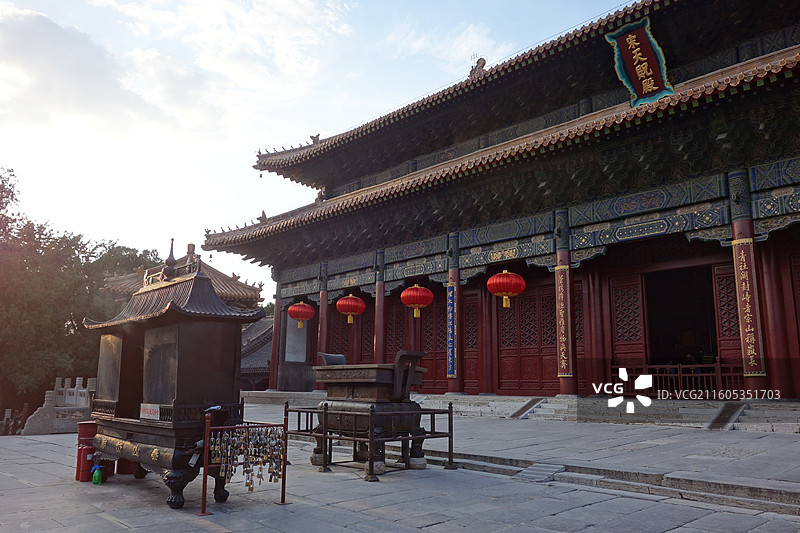 山东省泰安市东岳泰山岱庙：天贶殿图片素材