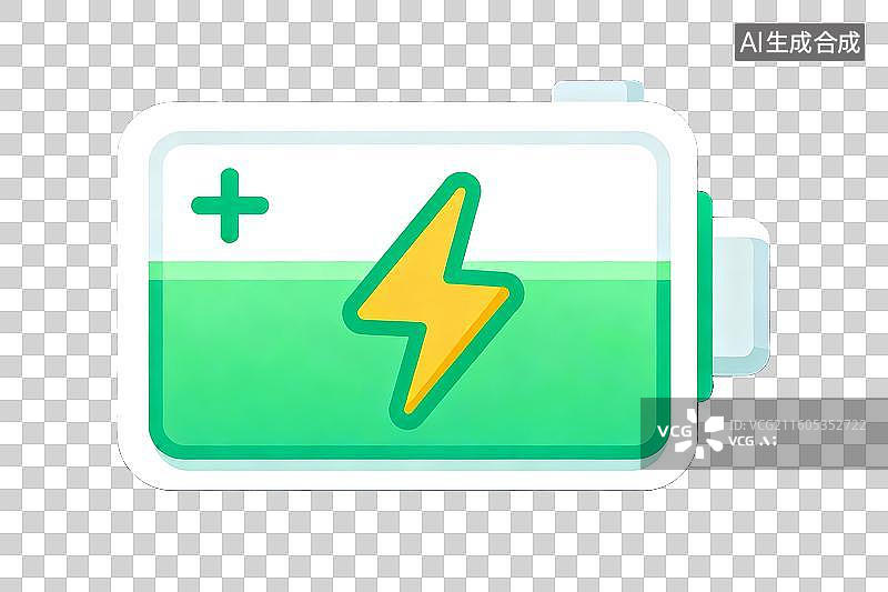 【AI数字艺术】免扣科技新能源环保电池元素图片素材