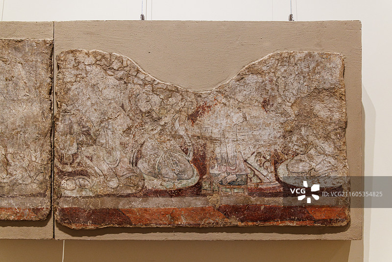 中国新疆七个星佛寺遗址壁画（9—10世纪）·俄罗斯圣彼得堡冬宫博物馆藏图片素材