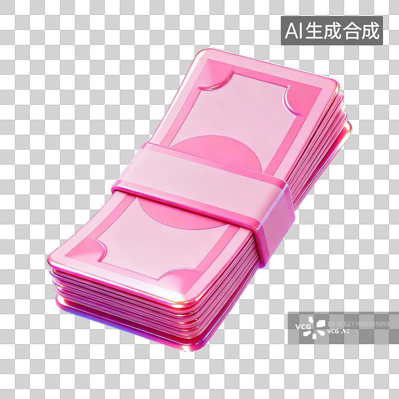 【AI数字艺术】一沓钞票图片素材