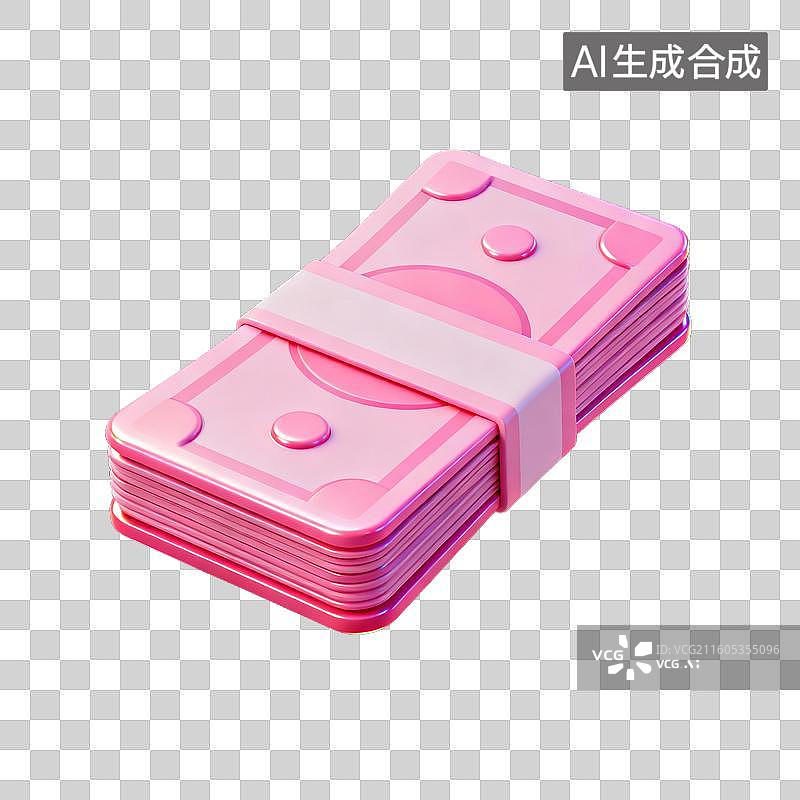 【AI数字艺术】一沓钞票图片素材