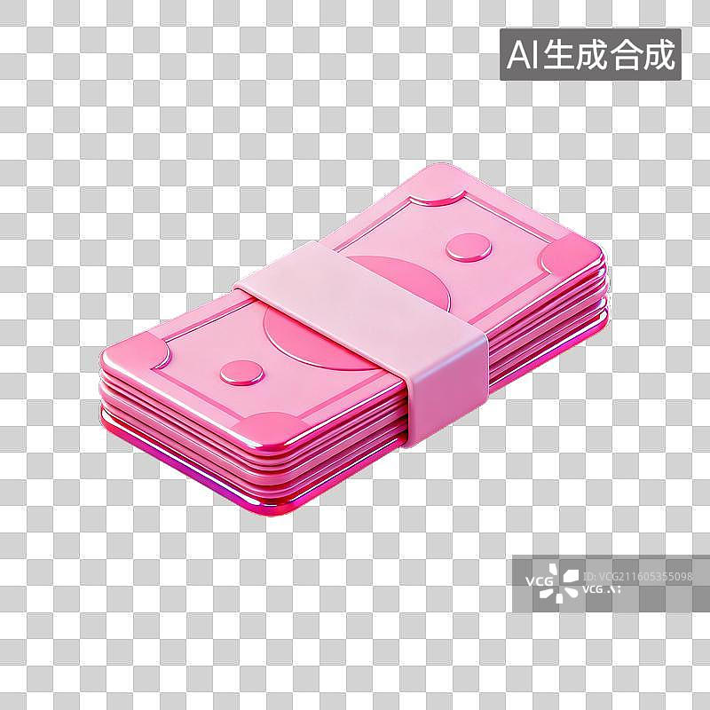 【AI数字艺术】一沓钞票图片素材