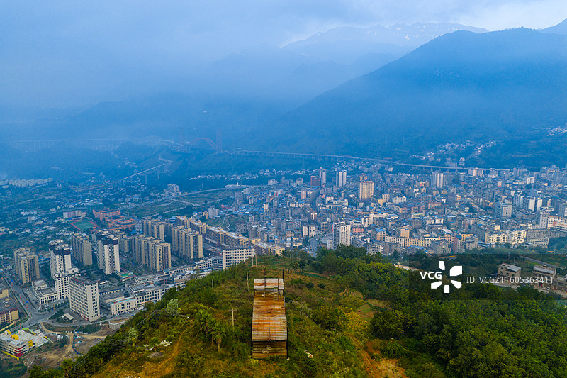 四川省凉山州雷波县城风光图片素材