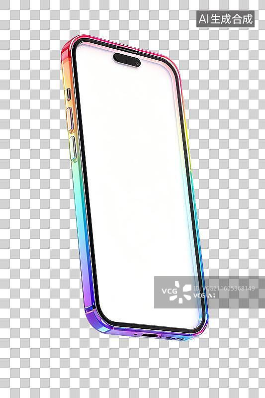 【AI数字艺术】3D商务智能手机模型移动屏幕，沟通，智能手机图片素材