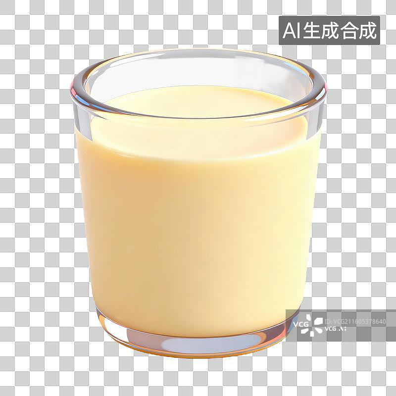 【AI数字艺术】3D拟物风格国风中国中式美食成品菜肴元素豆浆牛奶图片素材