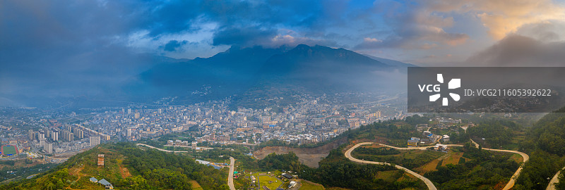 四川省凉山州雷波县城风光图片素材