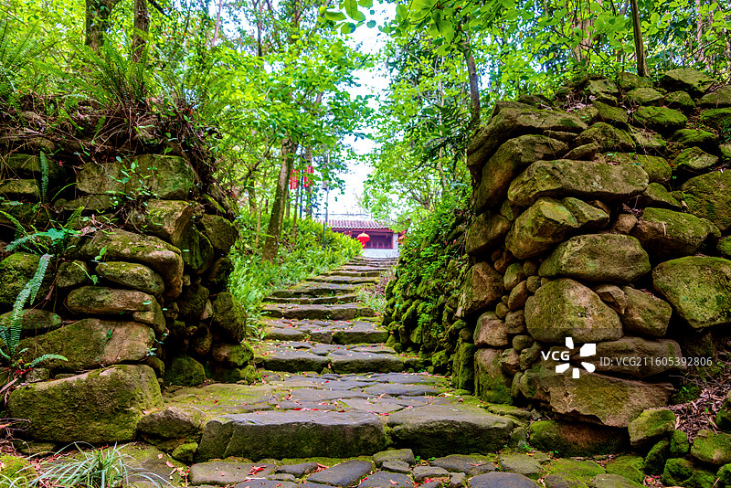 中国广西南宁昆仑关旅游风景区古驿道图片素材