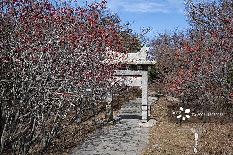 泰山风景名胜区 著名景点 北天门图片素材