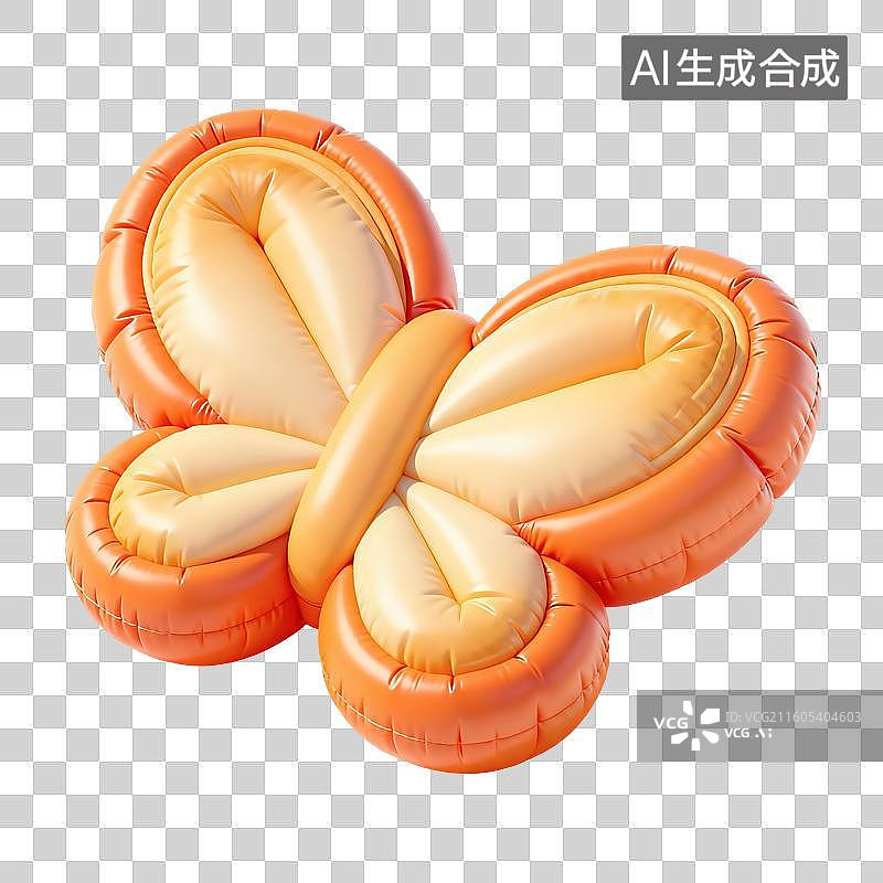 【AI数字艺术】蝴蝶酥美食插画图片素材