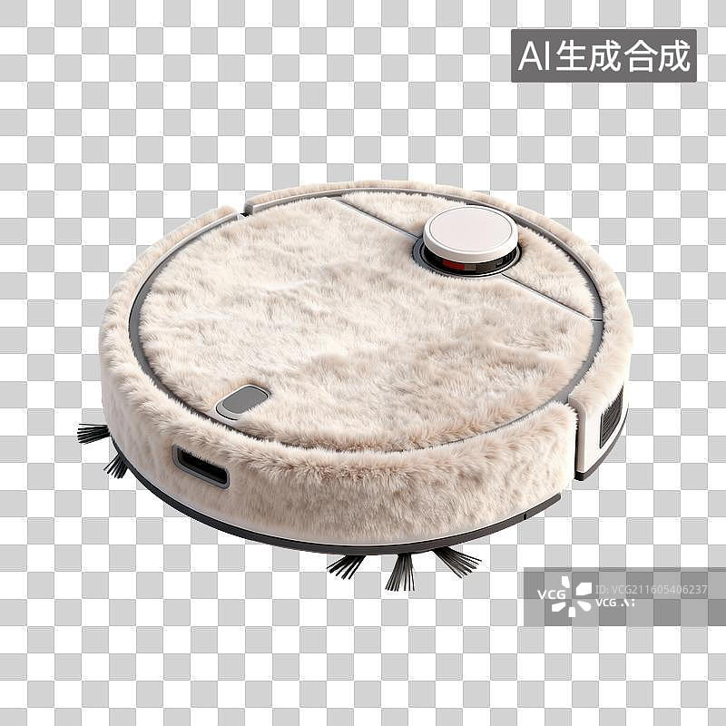 【AI数字艺术】扫地机器人3D-科技生活图片素材