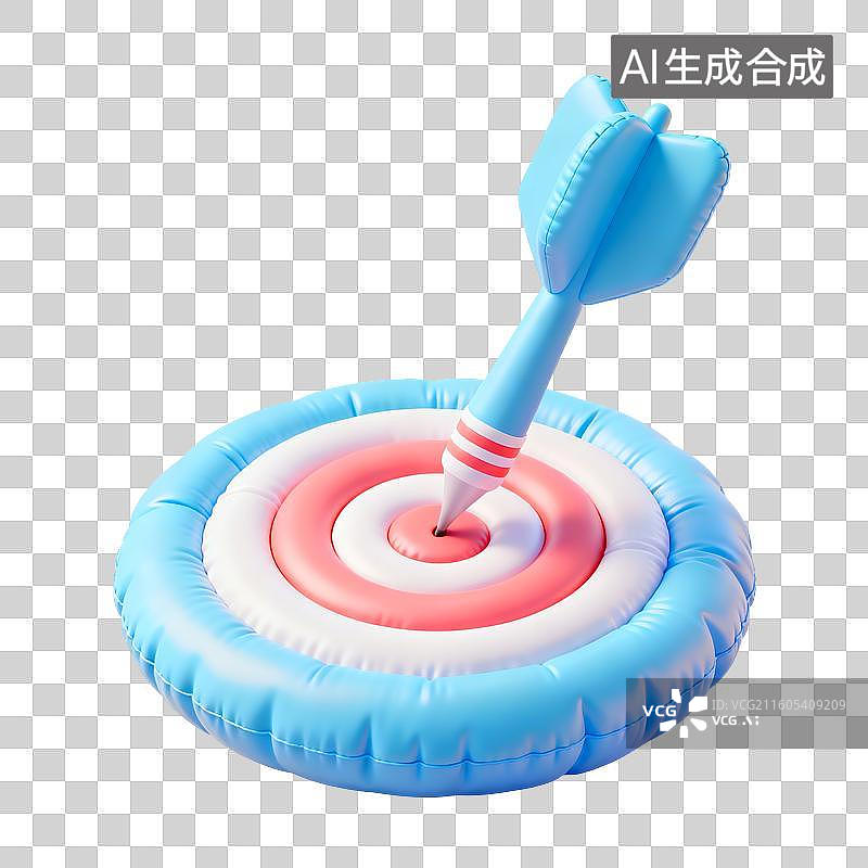 【AI数字艺术】飞镖标靶运动插画图片素材