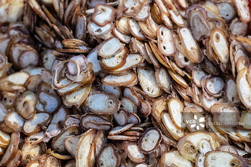 干燥的鹿鞭切片图片素材