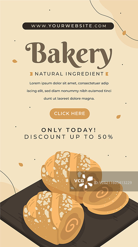 烘焙店ins故事模板集图片素材