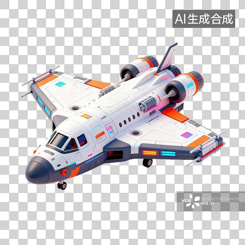 【AI数字艺术】3D航天飞船-宇宙飞船-科技未来图片素材