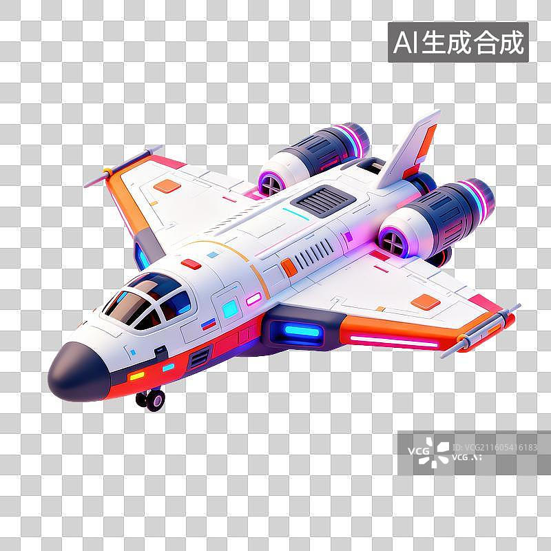 【AI数字艺术】3D航天飞船-宇宙飞船-科技未来图片素材