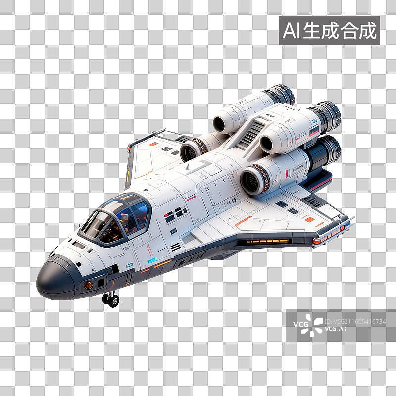 【AI数字艺术】3D航天飞船-宇宙飞船-科技未来图片素材
