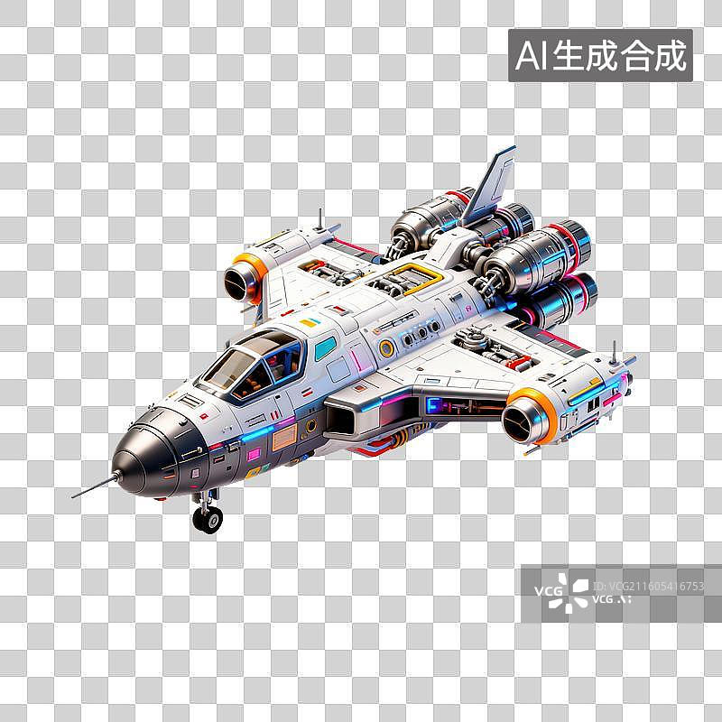 【AI数字艺术】3D航天飞船-宇宙飞船-科技未来图片素材