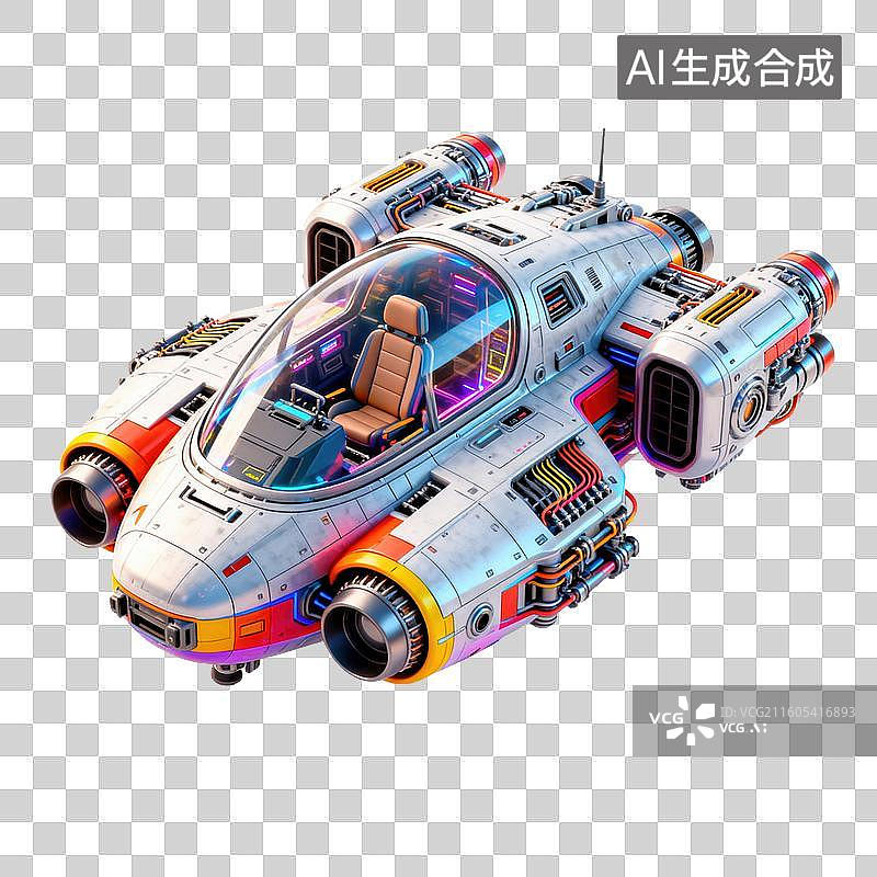【AI数字艺术】3D航天飞船-宇宙飞船-科技未来图片素材