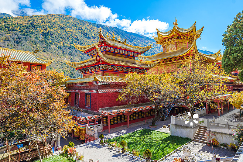 四川甘孜州康定金刚寺图片素材