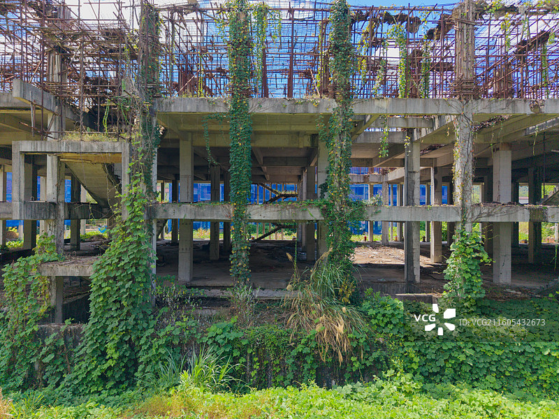 浙江省丽水市，城市建筑在建楼盘图片素材