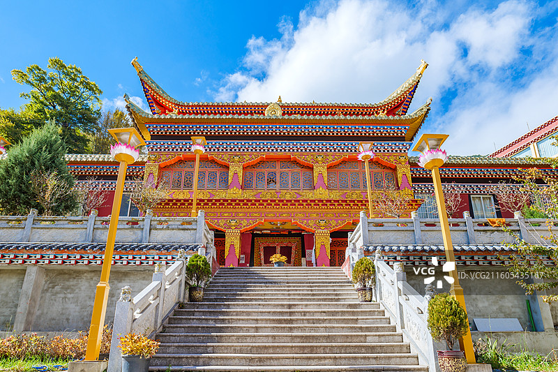 四川甘孜州康定金刚寺图片素材