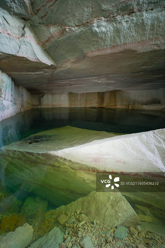 浙江省丽水市，缙云县，仙都，缙云1号石窟图片素材