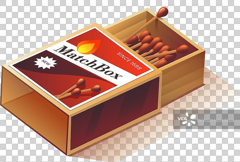 渐变色火柴盒图片素材