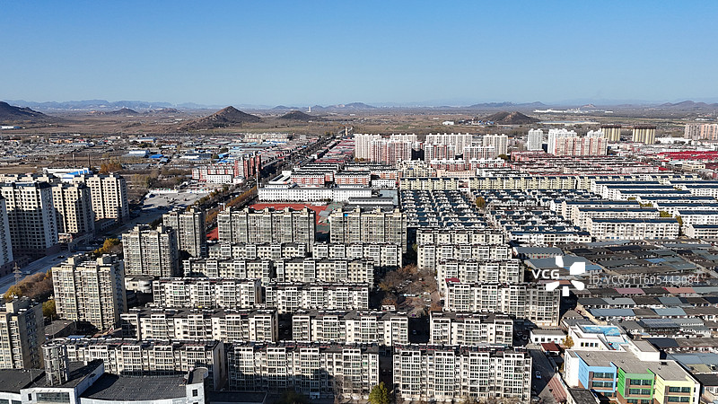 滦州市城市风光航拍图片素材