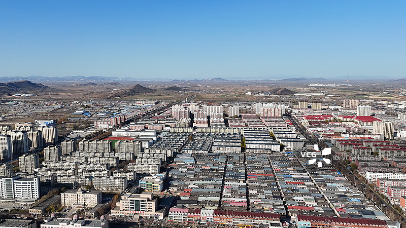 滦州市城市风光航拍图片素材