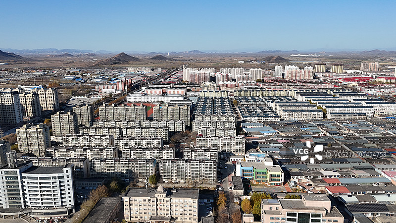 滦州市城市风光航拍图片素材