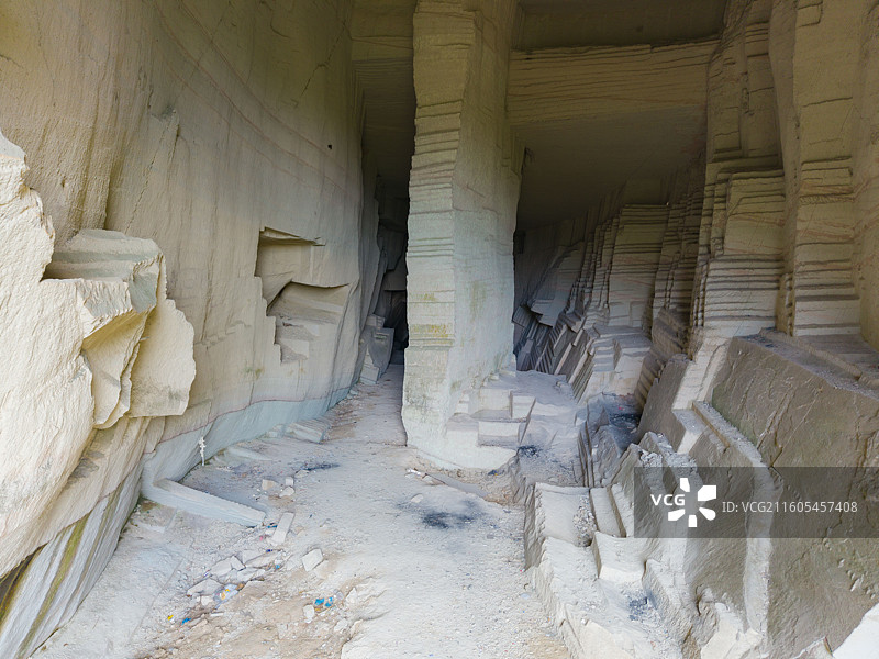 浙江省丽水市，缙云县，仙都，缙云1号石窟图片素材