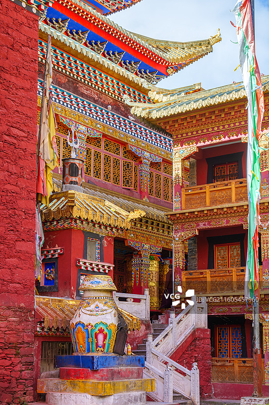 四川甘孜州康定金刚寺图片素材