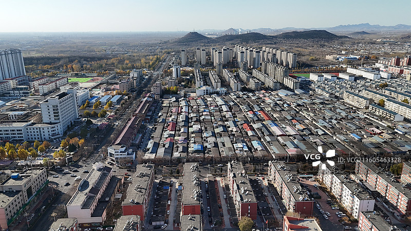 唐山滦州市航拍图片素材