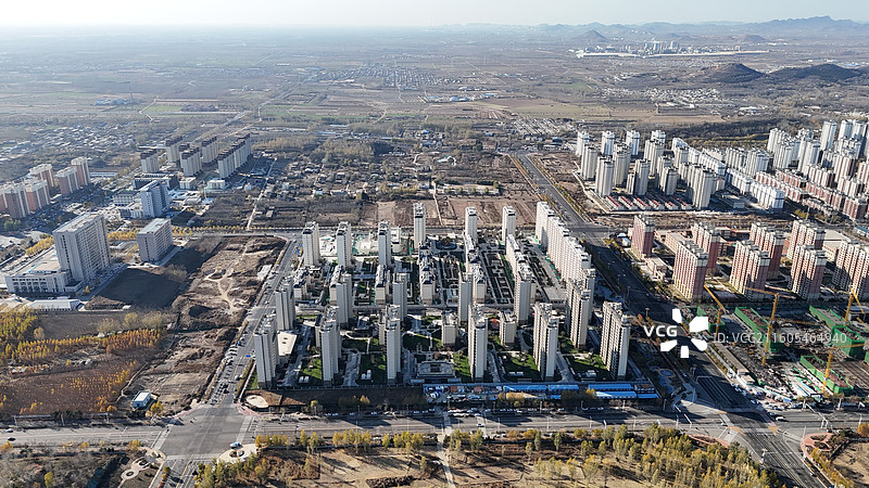 唐山滦州市航拍图片素材