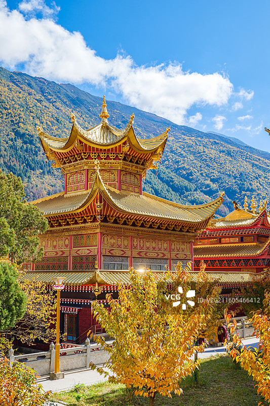 四川甘孜州康定金刚寺图片素材