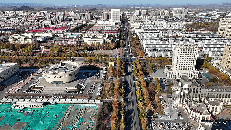 唐山滦州市航拍图片素材