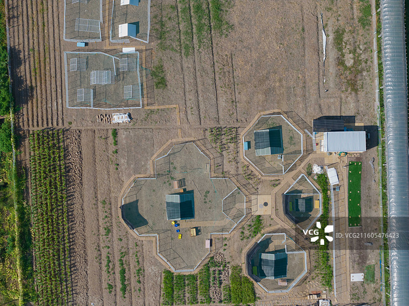 浙江省杭州市萧山区，城市风光航拍图片素材