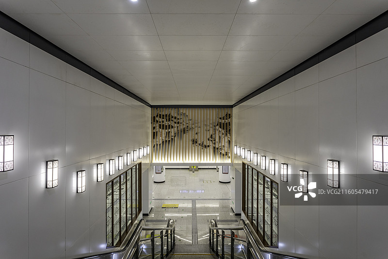 北京地铁苏州桥站内景图片素材