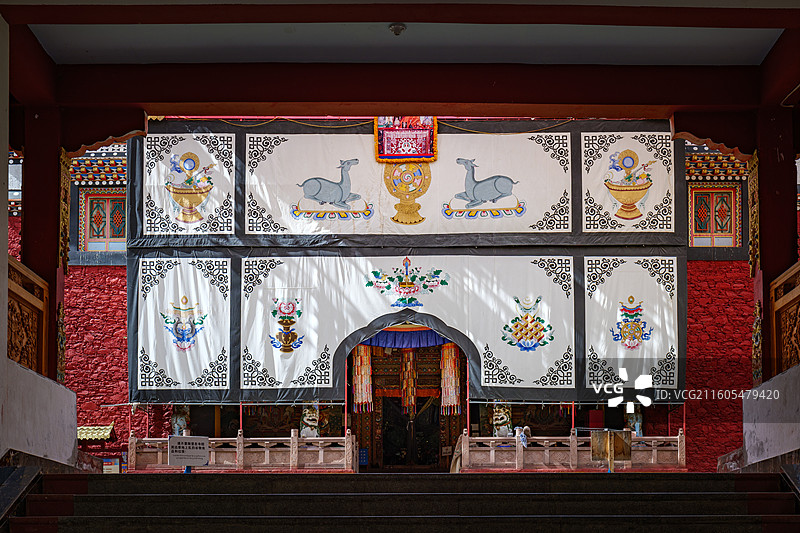 四川甘孜州康定金刚寺图片素材