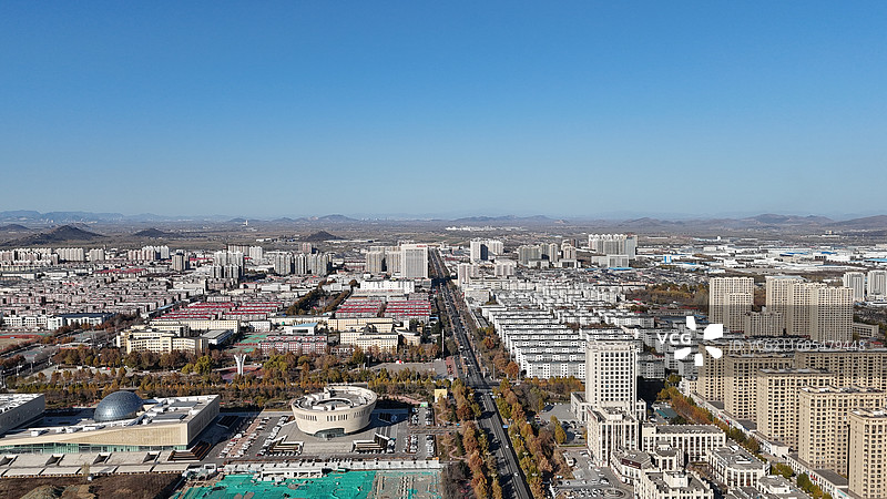 唐山滦州市航拍图片素材