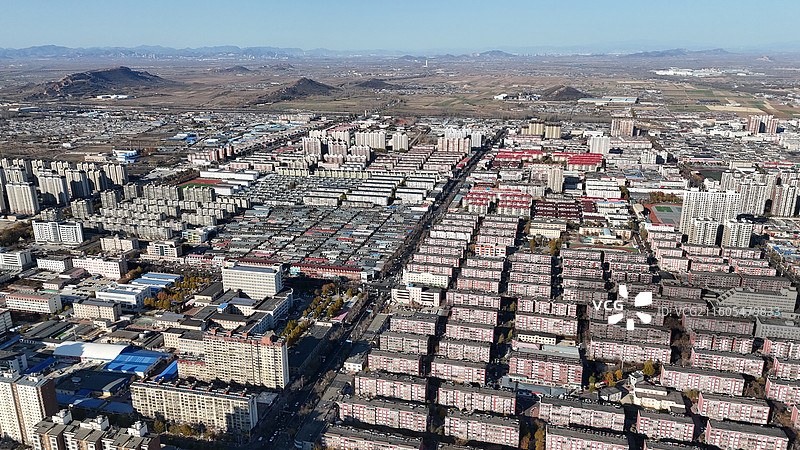 滦州市城市风光航拍图片素材