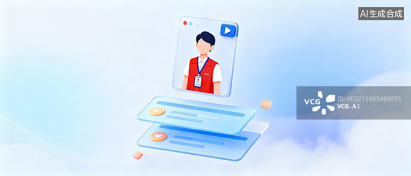 【AI数字艺术】手机屏幕显示人物视频通话图片素材