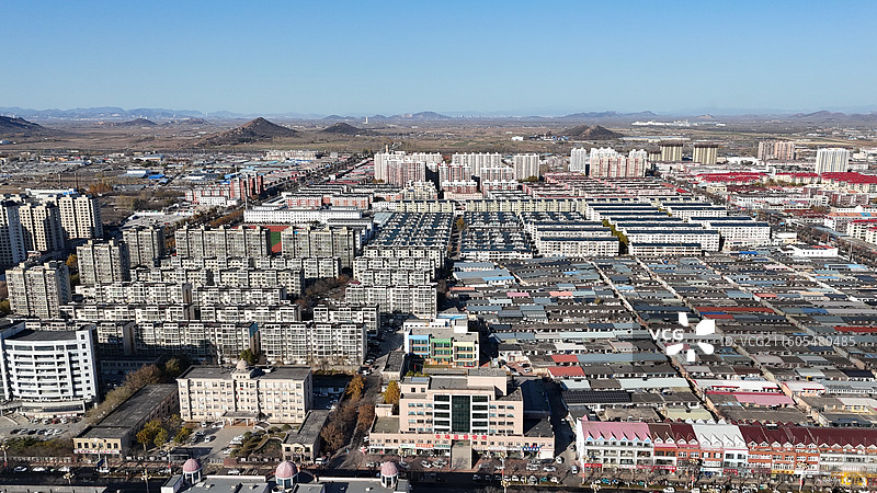 滦州市城市风光航拍图片素材
