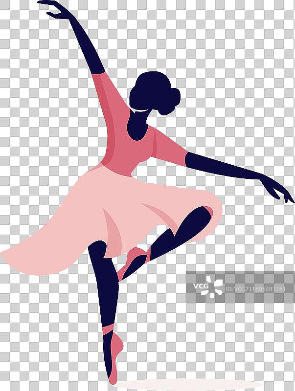 手绘舞蹈学校标志图片素材