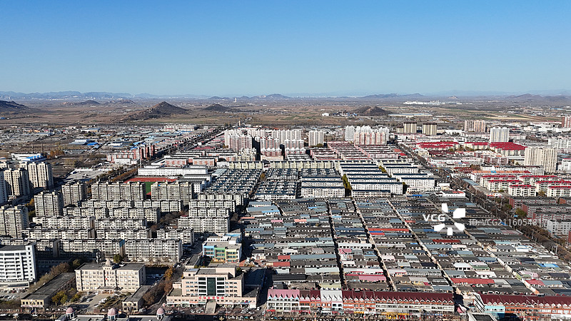 滦州市城市风光航拍图片素材