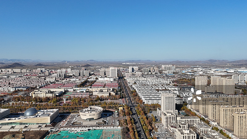 唐山滦州市航拍图片素材