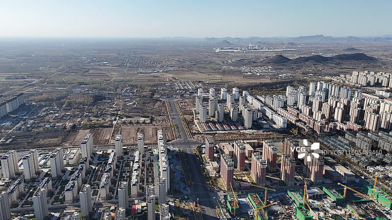 唐山滦州市航拍图片素材