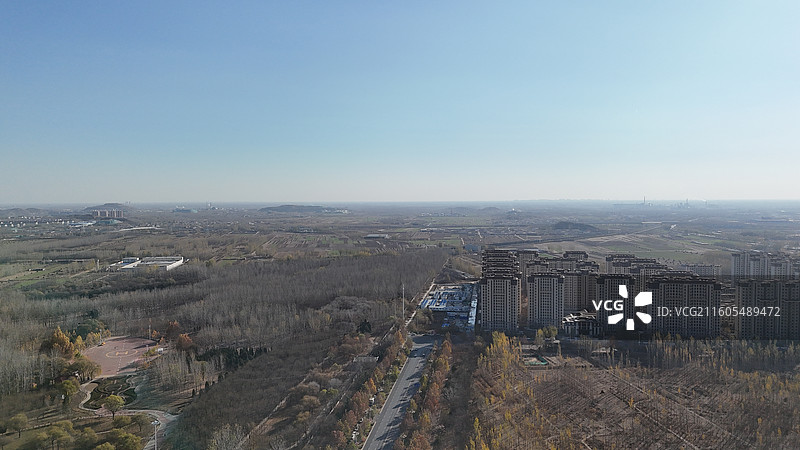 唐山滦州市航拍图片素材